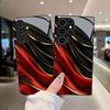 Custodia nera in vetro con linea dorata per telefono adatta per Samsung Galaxy S26 S25 S24 S23 S22 S20 FE/Ultra/Plus cover posteriore anti caduta