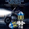 Motorradscheinwerfer mit Linse H4 Hi/Lo Beam 360 Grad 1200LM Superhell Weiß 6000K 12 - 80V 3030 Chips
