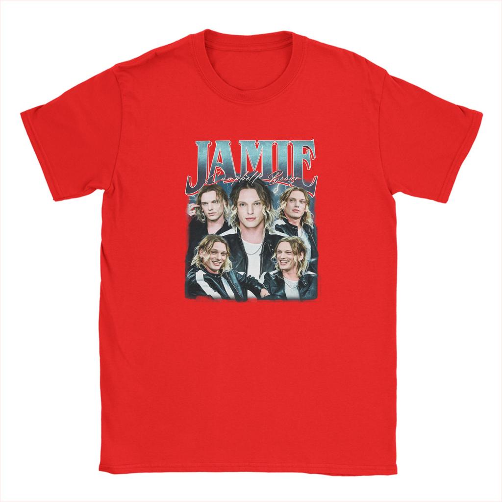 Casual TShirt Summer JJamie Campbell Bower Trendy Cool T Shirts  100 Cotton Tshirt for Fun Loose Short Sleeve Clothing