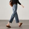 SOFSIL Women's High-Waist Straight-Leg Cropped Jeans