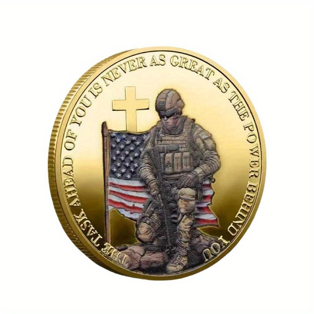 Challenge Coin, US Military Coin, Commemorative Coin, Retired Soldier Appreciation Coin золотистый
