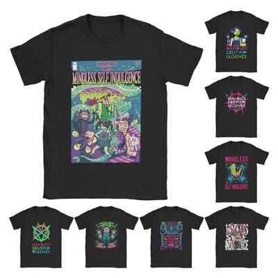 Ocio Autocomplacencia Sin Sentido MSI Camisetas de Cómic para Hombre Camisetas de Algodón Banda Punk Música Manga Corta Camiseta Merchandising Gráfico