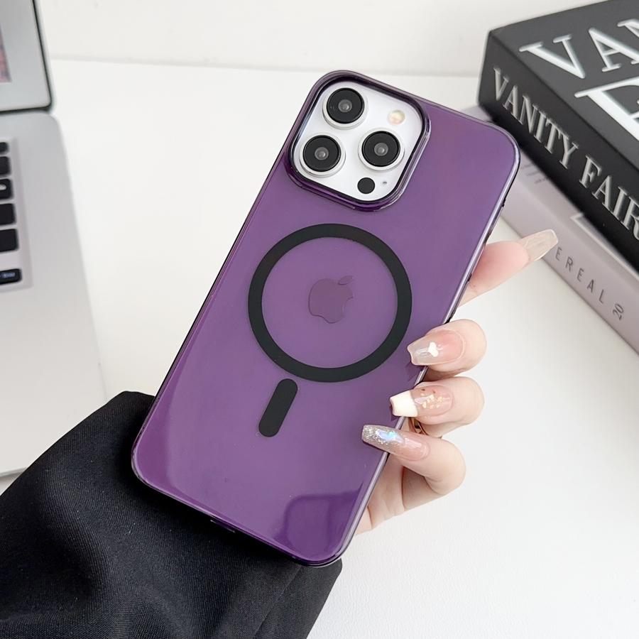 Ultradünne transparente magnetische Telefonhülle für iPhone 16 15 14 13 12 11 Pro Max iPhone16 Wireless Charge Back Clear Cover