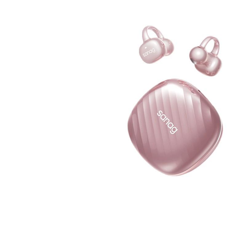 SANAG Sena F50S AI Ear-Clip Bluetooth Bone Conduction Headphones: Noise Reduction, Comfortable, Perfect for Running.