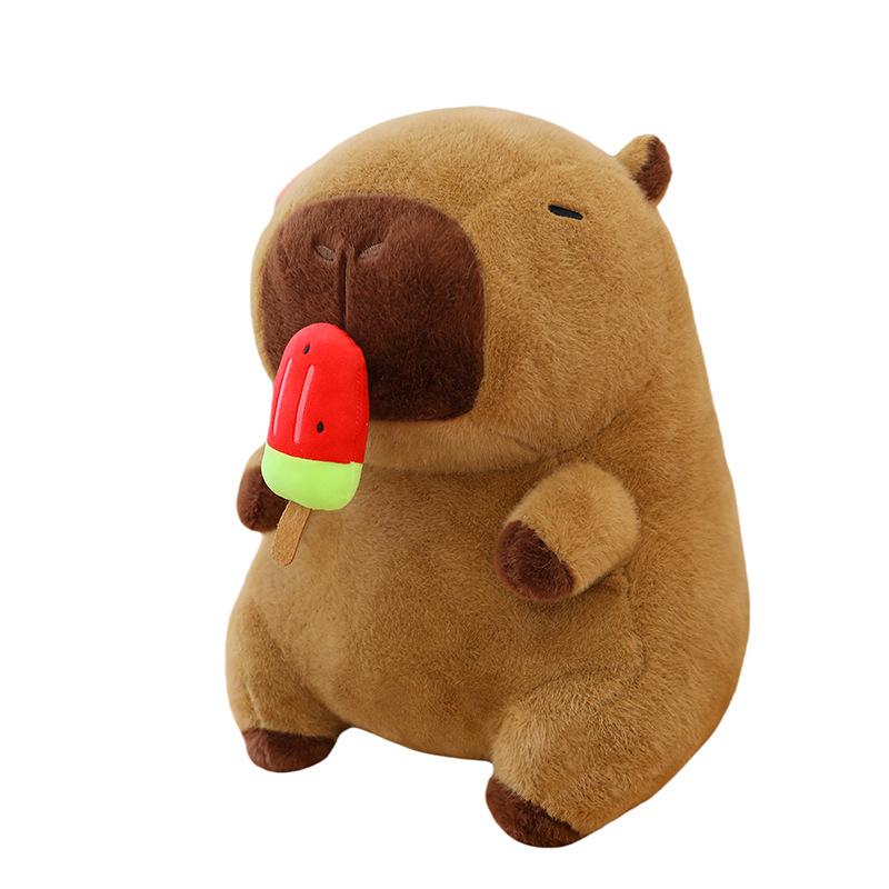 Cute Kapibara Watermelon Ice Cream Capybara Plush Toy Doll Super Cute Backpack Children's Doll