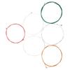 6Pcs Electric Guitar Strings Plated Steel Consistent Touch Full Bright Toning Colorful Strings