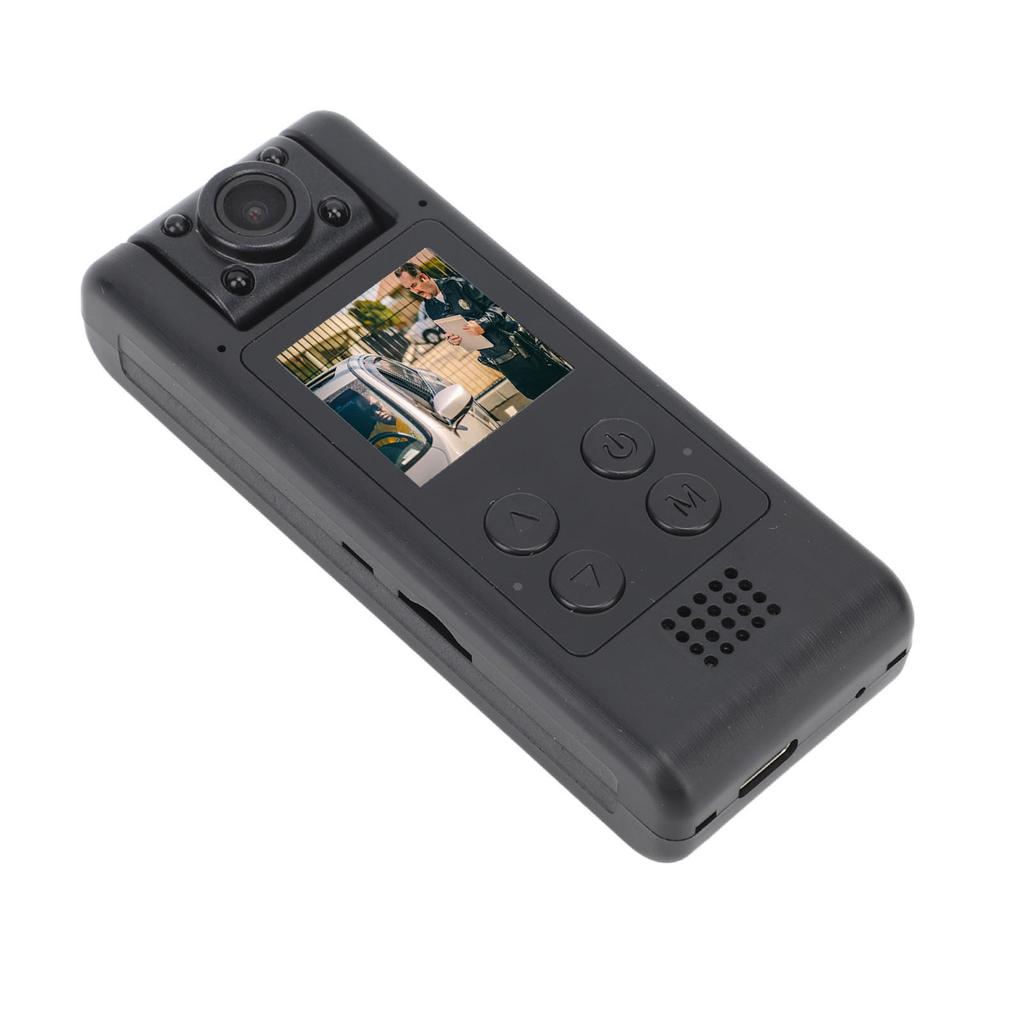 Body Worn Video Recorder 4K Ultra HD 140 Degree Wide Angle 1200 MAh WiFi Mini Back Clip Camera for Law Enforcement