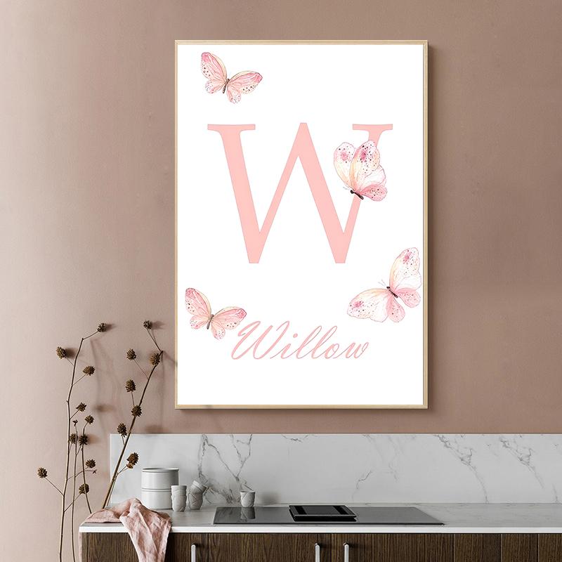 Black Little Girl Ballet Canvas Painting Butterfly Wing Wall Art Nordic Posters And Prints Wall Pictures Baby Kids Room Decor Unframed