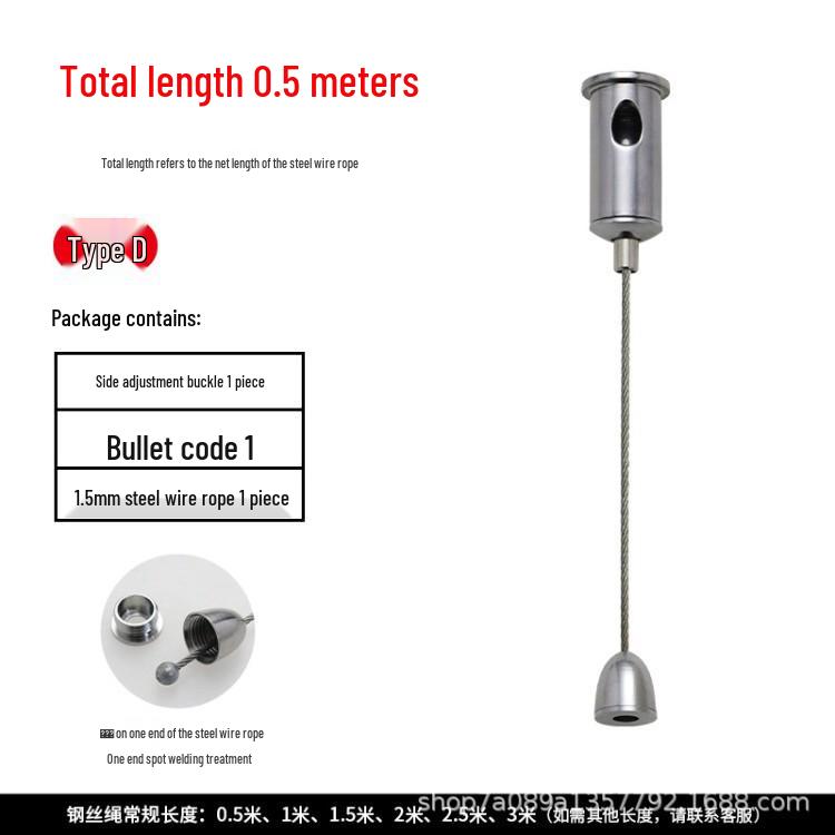

Acrylic Board and Picture Hanging Steel Wire Rope with Tag Fastening