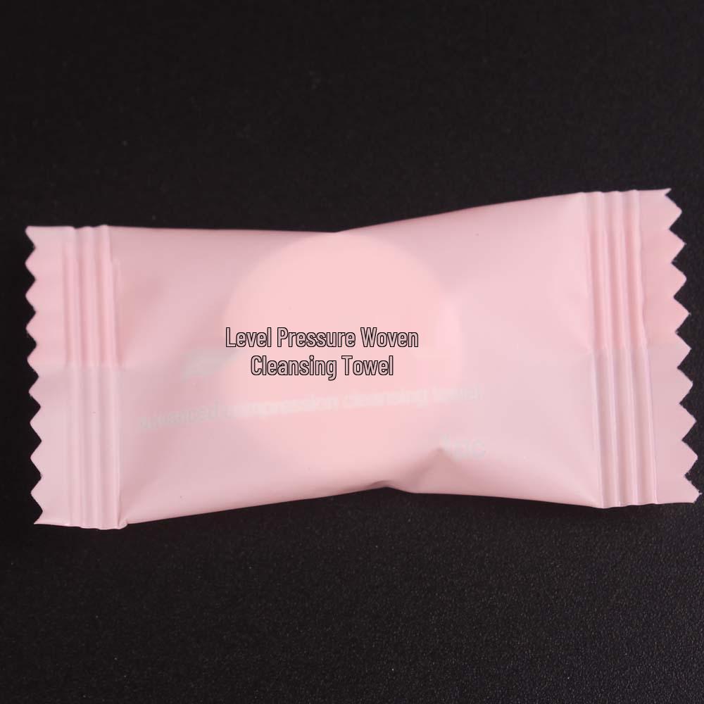 Compressed Disposable Candy Towel - 100% Cotton Travel Facial Washcloth, Portable Beauty Cleansing Towel (Small Square)