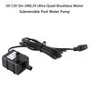 DC12V 3m 240L H Ultratyst Borstlös Motor Nedsänkbar Pool Vattenpump
