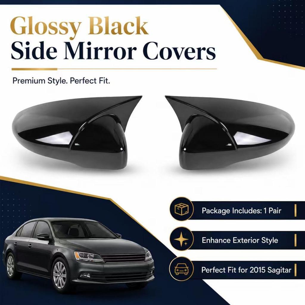 Rearview Mirror Cover Shell for 2015 Volkswagen Sagitar Car Accessories
