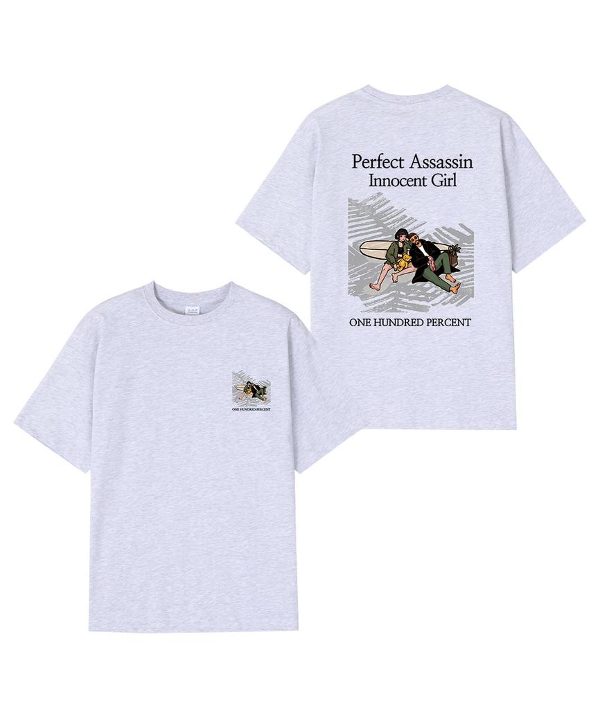 OHP Ohpxquirk Killer'S Vacation Semi-Over Short Sleeve T-Shirt 6 (B Type)