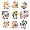 F26C 10 Pcs Embroidered Patches Animal Applique Patches Cartoon Cats Iron on Patches