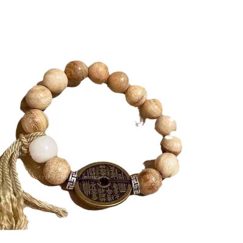 Milky Wood Exquisite Bead Mountain Ghost Flower Bracelet For Women Fashionable