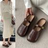 Baotou half slippers women's one pedal summer new outer wear one pedal Mary Jane women's shoes