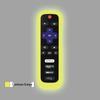 Roku TV Remote Control Luminous Anti-Slip Cover - Dirt-Resistant & Anti-Fall Sleeve