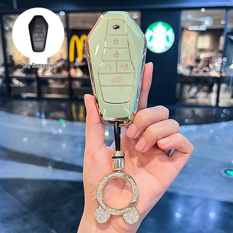 Luxury Key Case for GAC AION V Z03 - Fashionable Buckle Shell Car Accessory