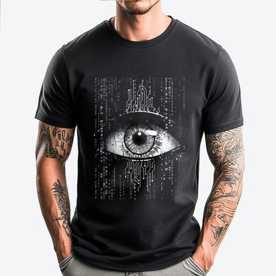 Digital Eye Computer Geek Computer Scientist Schematic Graphic Shirts Christmas Thanksgiving Funny Tshirts