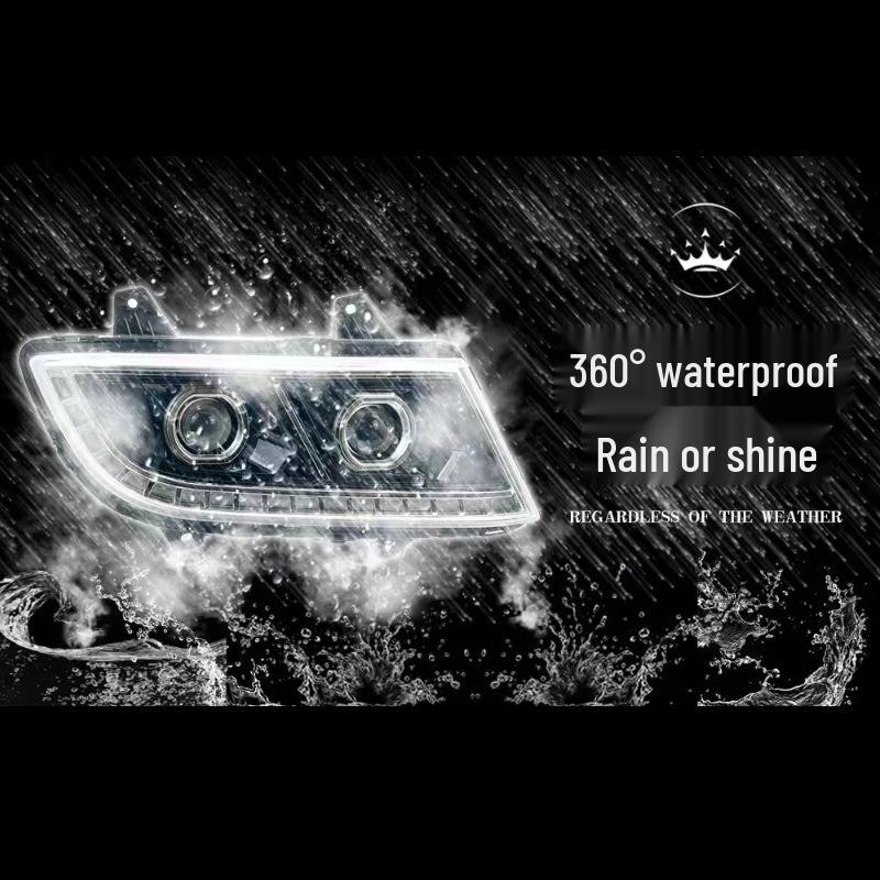 Compatible for Jiefang Hany V2.0 and Tian V2.0 Headlight Assembly, Dual LED High/Low Beam.