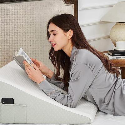 Therapeutic Bed Memory Foam Wedge Pillow for Acid Refluxs, Snoring Aid and Back Pains Alleviation Better Sleep Cushions
