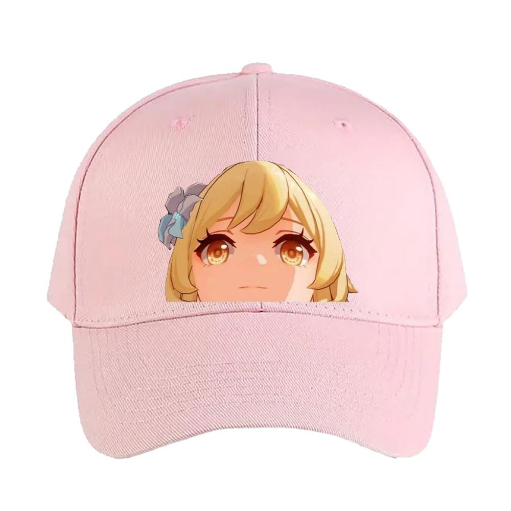 Traveler Genshin Impact Caps Summer Woman Man Adult Casual Sun Protection Sun Hat Adjustable Hiking Fishing Hat Baseball Cap