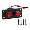 Rocker Switch Panel Red Light LED Panel Replaces Hardware Pre Wired on Off Toggle Switch for RV Work 12-24V Cars Yachts