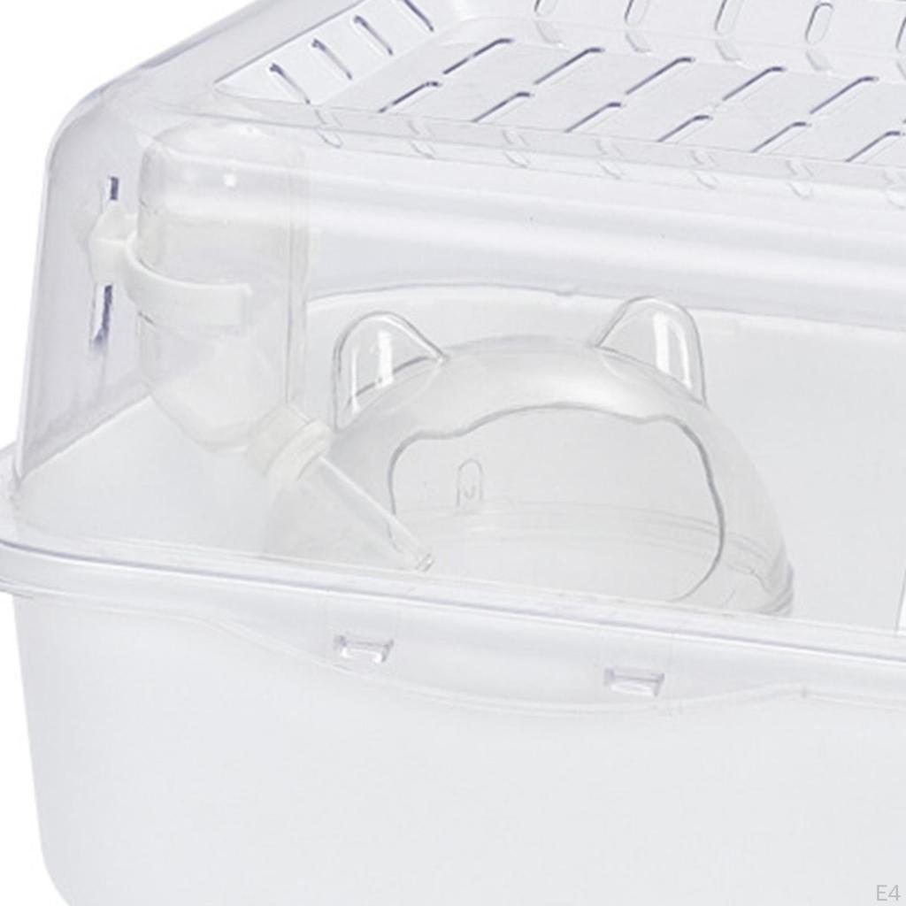 Hamster Cage Exercise Playing House Breathable for Hedgehogs Ferret Guinea Portable 25x19x19cm Small