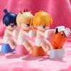 Hot Anime Chainsaw Man Figurines Anime Q Verision Cartoons Bath Bathroom Action Figure Toys And Decorative Items