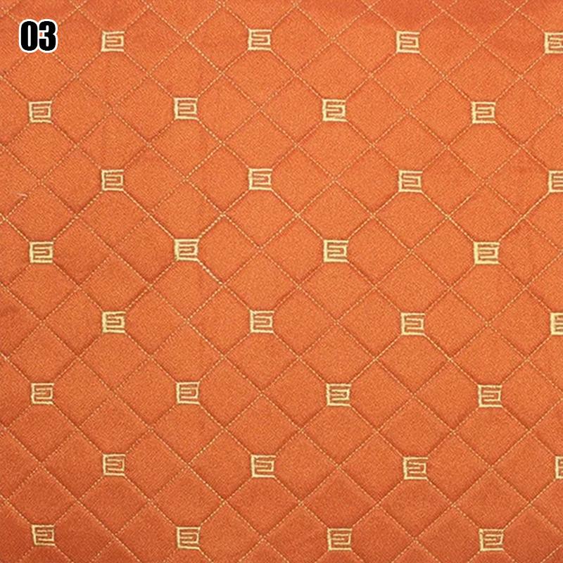 Thick Quilted Cotton Linen Fabric Sponge Embroidery Fabric For Car Roof Sofa Cushion Cover Bedside Soft Bag Upholstery Decor