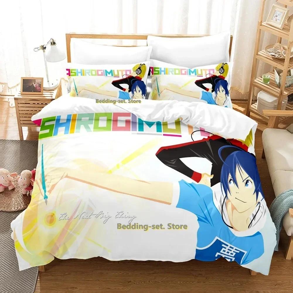 2024 Bakuman Bedding Set Single Twin Full Queen King Size Bed Set Adult Kid Bedroom Duvetcover Sets 3D Print Anime Bed Sheet Set