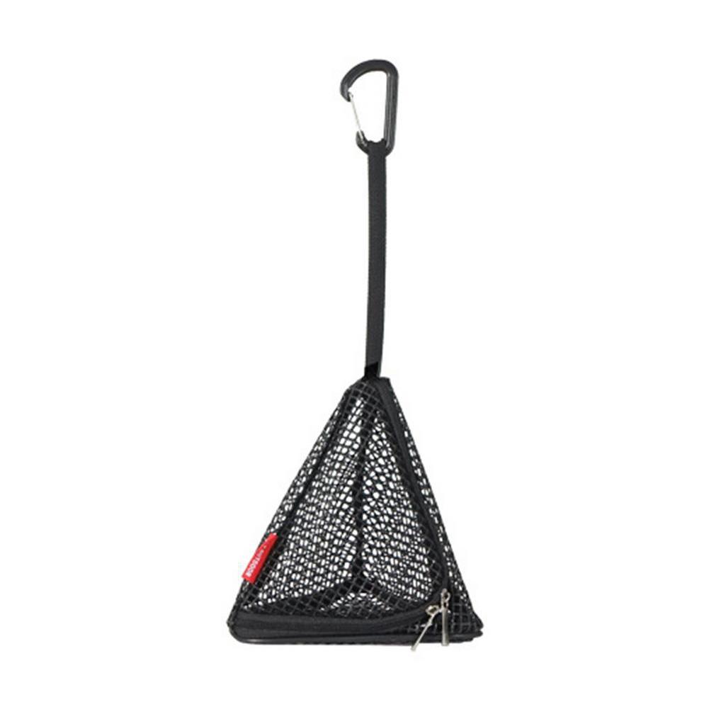 Triangular Hanging Mesh Bag with Hook Camping Organizer Mesh Hanging Basket Net Camping Dry Net Outdoor Zipper Storage Bag