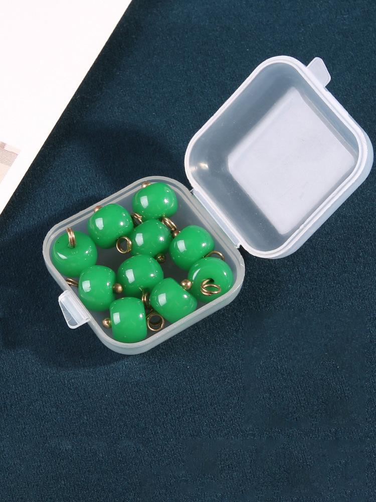 10 Stück Harz Imitation Jade Knöpfe Damenbekleidung Cheongsam Antike Hanfu Tang-Stil Perlenknöpfe Vielseitige Hemdknöpfe