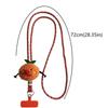 Cute Colorful Phone Lanyard Detachable Cartoon Animal Crossbody Shoulder Rope with Clip Anti-lost Wrist Strap Outdoor