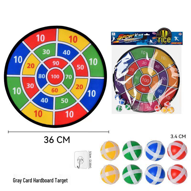 72cm Foldable Sticky Ball with 36cm Target - Cartoon Interactive Toy for Indoor & Outdoor Parent-Child Play
