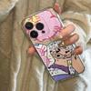 Lazy Cartoon Pig Colored Graffiti Phone Case For IPhone 17 17e 16e 15 14 13 12 11 16 ProMax Plus Oil Painting Soft Durable Cover