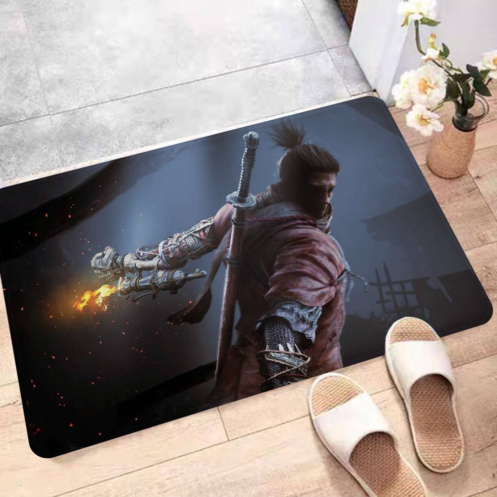 Sekiro Game Shadows Die Twice Bath Mat Kids Room Bedroom Decoration Balcony Anti-Slip Doormat Living Room Alfombra