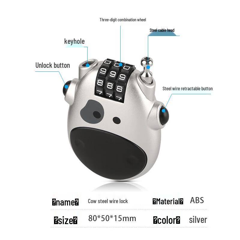 XINQIN Anti-Theft Password Lock for Travel & Luggage
