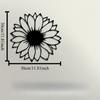 Vintage Metal Sunflower Wall Art Iron Sculpture Indoor Outdoor Home Decor
