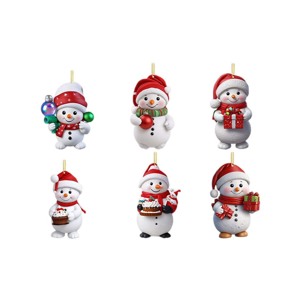 Christmas Advent Calendar with Santa Hats Hanging Snowman Ornaments Mini Xmas Tree Snowman Pendant for Kids Toddlers Xmas Gifts