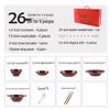 Set di Stoviglie in Ceramica Rossa Cotto in Forno: Ciotole, Piatti e Piatti in Stile Retrò con Decorazioni Sottosmalto per Uso Domestico.