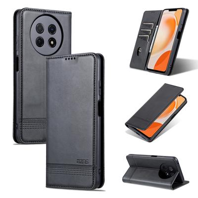 NOVA Y91 6.95 ZOLL STG-LX1 STG-LX2 Retro Brieftasche Lederhülle Klappbar Magnetisch Automatisch Schließend Vollständige Abdeckung Für Huawei NOVA Y91 Handyhüllen
