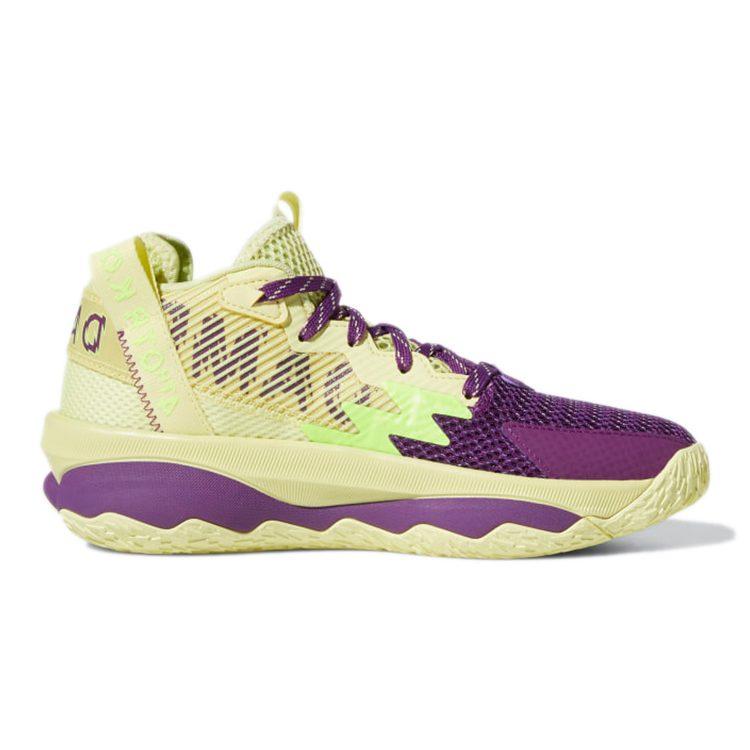 Adidas D Lillard 8 Slip Resistant Abrasion Resistant Low top Performance Basketball Shoes Purple GY2906