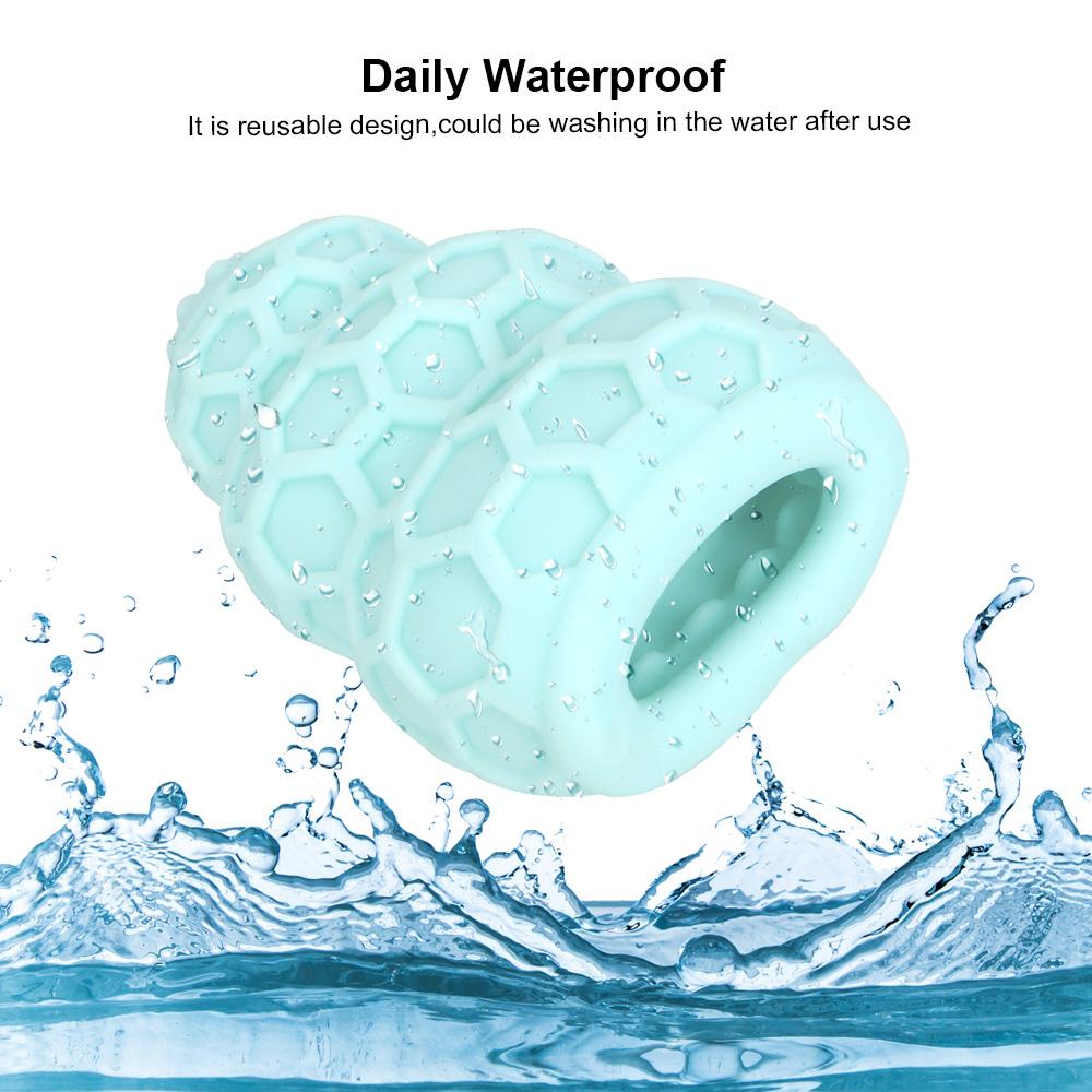 Male Masturbator Cup Portable Penis Trainer Penis Massage Adult Sex Toys Stretchy Silicone Vagina Egg Vacuum Pocket Cup for Men