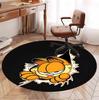 Garfield Pattern Round Rug, Indoor/Outdoor Mat, for Picnic, Gameroom, Bedroom, Office, Living Room, Home Decor Carpet, Birthday Gift