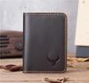NT Retro Crazy Horse Leather Multi-Card Clutch: Unisex ID & Card Holder Wallet
