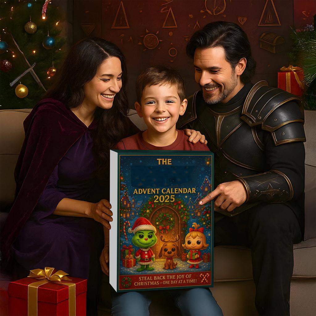 Calendario dell'Avvento Contiene 24 Regali, Calendario dell'Avvento con Bambola di Figure Carine, Calendario del Countdown con Giocattoli a Sorpresa, Regalo di Figure da Collezione per Bambini