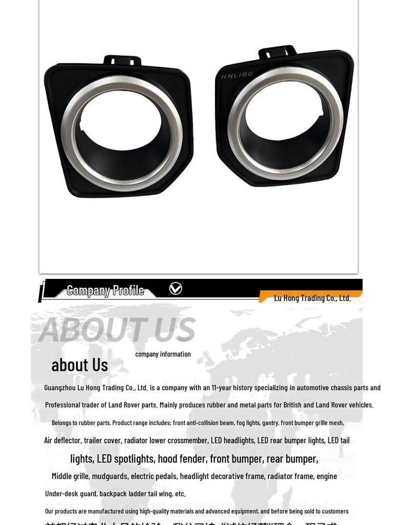 Land Rover Freelander 2 Nebelscheinwerfer-Zierleiste LR040783 LR040784 - Schwarz/Silber