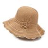 Summer Casual Flat Brim Hat Women's Floral Sunshade Beach Cap Face Hats
