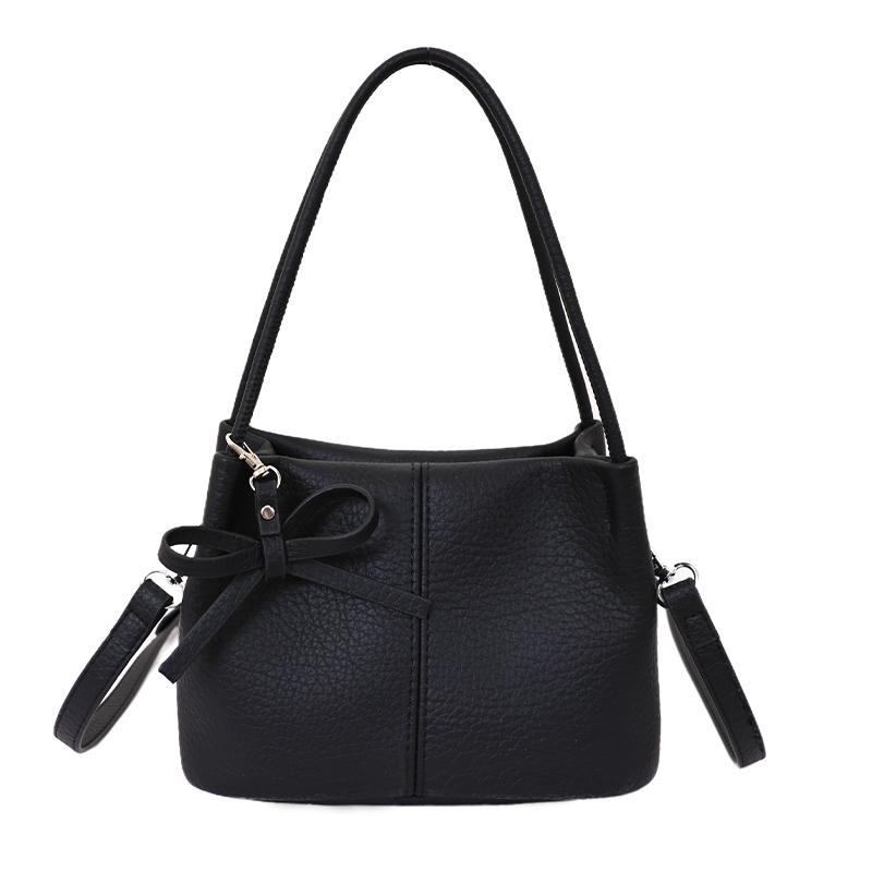 

Dating Weekend Outings Soft PU Women s Shoulder Bags Elegant Casual Daily Handbag for Women Bow Detail Removable Crossbody Bags чёрный